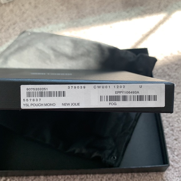 YSL POUCH MONO NEW JOLIE FOG - Picture 6 of 7